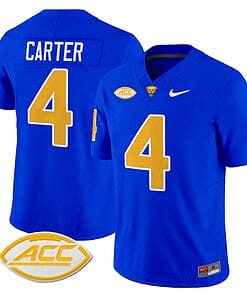 Daniel Carter Jersey #4 Pittsburgh Panthers Vapor Limited College Football Stitched Royal