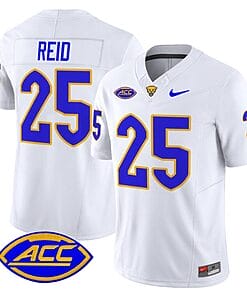 Desmond Reid Jersey #25 Pittsburgh Panthers Vapor Limited College Football Stitched White