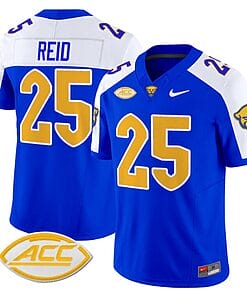 Desmond Reid Jersey #25 Pittsburgh Panthers Vapor Limited College Football Stitched Royal Alternate
