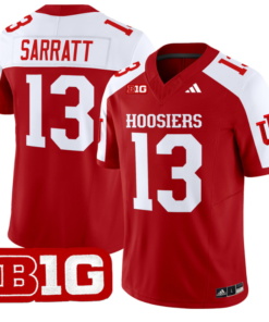 Elijah Sarratt Jersey #13 Indiana Hoosiers Vapor Limited Football Crimson Alternate