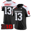 Elijah Sarratt Jersey #13 Indiana Hoosiers Vapor Limited Football Black Alternate