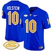 Eli Holstein Jersey #10 Pittsburgh Panthers Vapor Limited College Football Stitched Royal