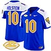 Eli Holstein Jersey #10 Pittsburgh Panthers Vapor Limited College Football Stitched Royal Alternate