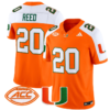 Ed Reed Jersey #20 Miami Hurricanes Vapor Football Stitched Orange Alternate