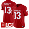 Elijah Sarratt Jersey #13 Indiana Hoosiers Vapor Limited Football Crimson