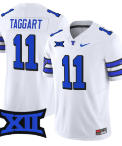 Harrison Taggart Jersey #11 BYU Cougars Vapor Limited College Football Stitched 1996 Throwback