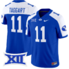 Harrison Taggart Jersey #11 BYU Cougars Vapor Limited College Football Stitched Royal Alternate
