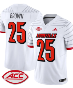 Isaac Brown Jersey #25 Louisville Cardinals Vapor Football Stitched White