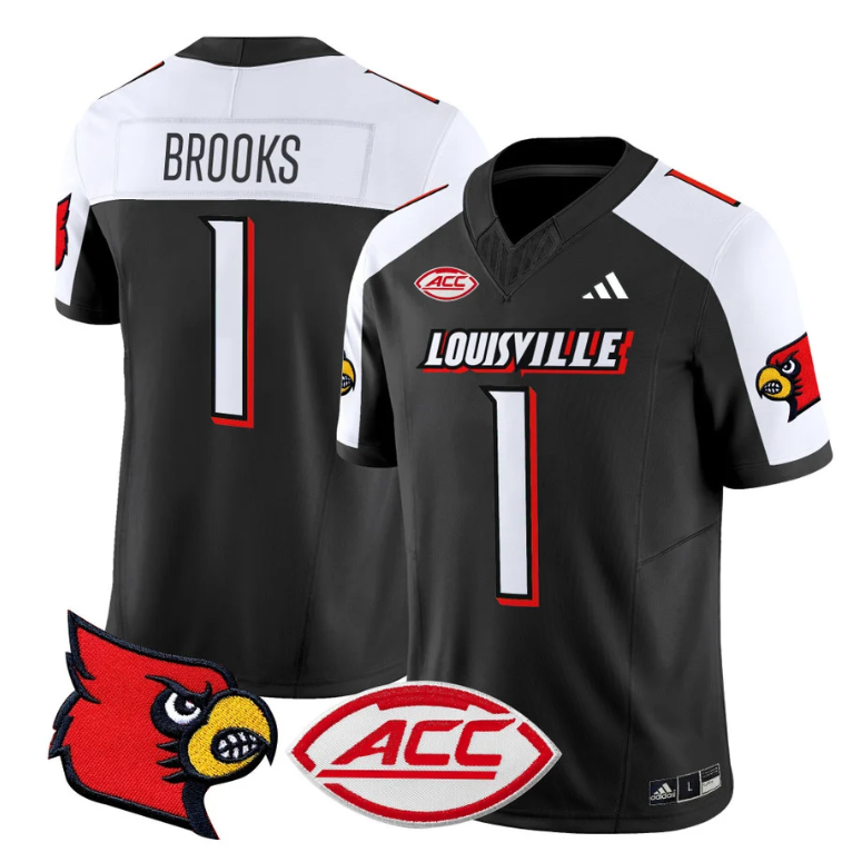 Ja'Corey Brooks Jersey #1 Louisville Cardinals Vapor Football Stitched Black Alternate 8 Ja'Corey Brooks Jersey #1 Louisville Cardinals Vapor Football Stitched Black Alternate