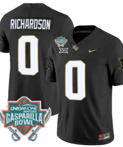Johnny Richardson Jersey #0 UCF Knights Unionhome Patch Vapor Football Stitched Black