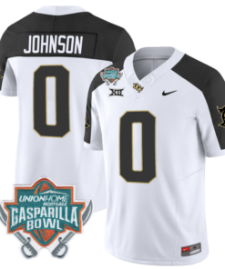Jason Johnson Jersey #0 UCF Knights Unionhome Patch Vapor Football Stitched Inverted