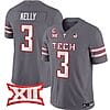 Josh Kelly Jersey #3 Texas Tech Red Raiders Vapor Limited Football Grey