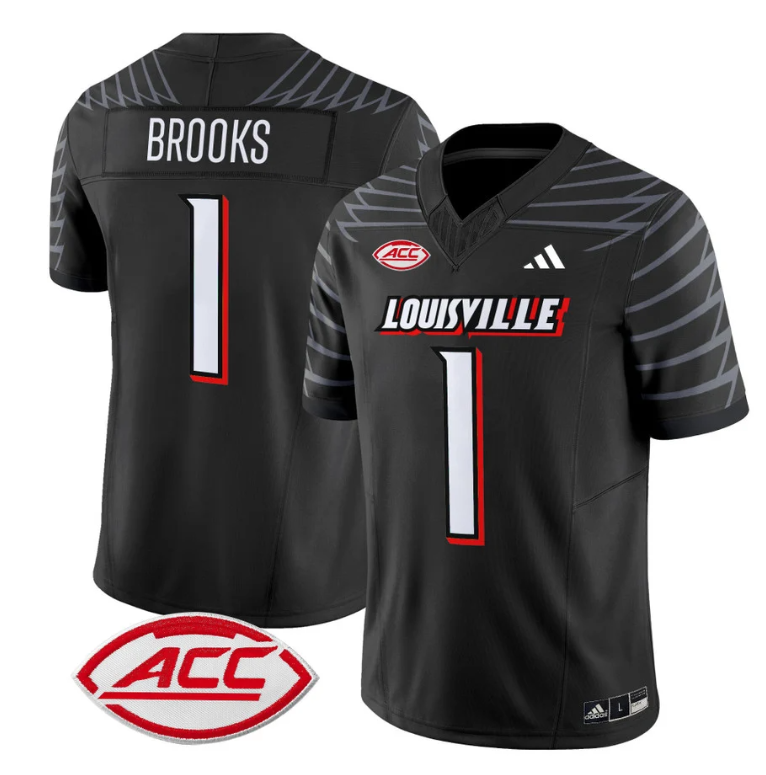 Ja'Corey Brooks Jersey #1 Louisville Cardinals Vapor Football Stitched Black 8 Ja'Corey Brooks Jersey #1 Louisville Cardinals Vapor Football Stitched Black