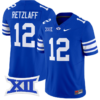 Jake Retzlaff Jersey #12 BYU Cougars Vapor Limited College Football Stitched Royal