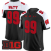 JJ Watt Jersey #99 Wisconsin Badgers Vapor Football Stitched Black Alternate