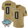 Jason Johnson Jersey #0 UCF Knights Unionhome Patch Vapor Football Stitched Gold