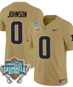 Jason Johnson Jersey #0 UCF Knights Unionhome Patch Vapor Football Stitched Gold