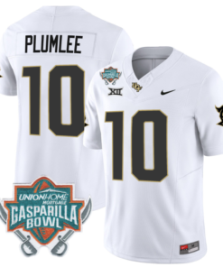 John Rhys Plumlee Jersey #10 UCF Knights Unionhome Patch Vapor Football Stitched White