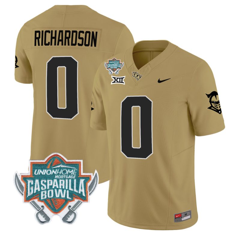 Johnny Richardson Jersey #0 UCF Knights Unionhome Patch Vapor Football Stitched Gold 8 Johnny Richardson Jersey #0 UCF Knights Unionhome Patch Vapor Football Stitched Gold