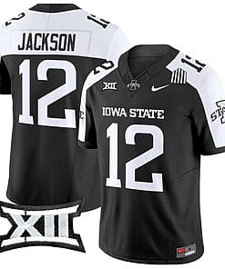 Jaylon Jackson Jersey #12 Iowa State Cyclones Vapor Limited College Football Stitched Black Alternate