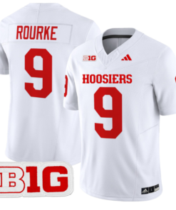Kurtis Rourke Jersey #9 Indiana Hoosiers Vapor Limited Football White