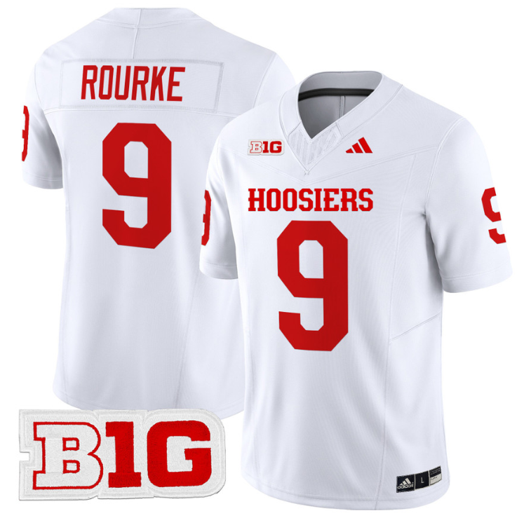 Kurtis Rourke Jersey #9 Indiana Hoosiers Vapor Limited Football White 8 Kurtis Rourke Jersey #9 Indiana Hoosiers Vapor Limited Football White
