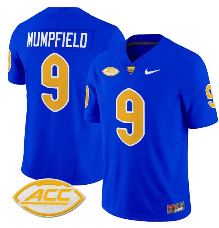 Konata Mumpfield Jersey #9 Pittsburgh Panthers Vapor Limited College Football Stitched Royal 8 Konata Mumpfield Jersey #9 Pittsburgh Panthers Vapor Limited College Football Stitched Royal