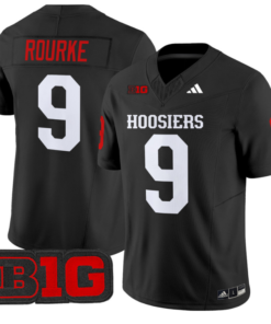 Kurtis Rourke Jersey #9 Indiana Hoosiers Vapor Limited Football Black