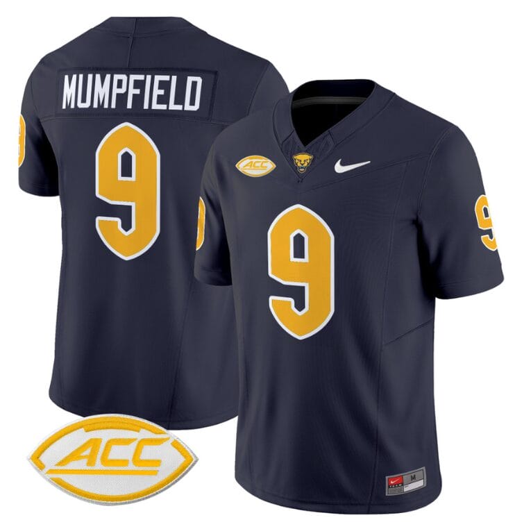 Konata Mumpfield Jersey #9 Pittsburgh Panthers Vapor Limited College Football Stitched Navy 8 Konata Mumpfield Jersey #9 Pittsburgh Panthers Vapor Limited College Football Stitched Navy