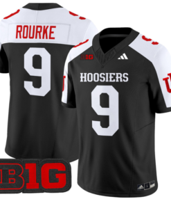 Kurtis Rourke Jersey #9 Indiana Hoosiers Vapor Limited Football Black Alternate