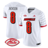 Lamar Jackson Jersey #8 Louisville Cardinals Vapor Football Stitched White
