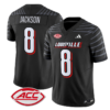 Lamar Jackson Jersey #8 Louisville Cardinals Vapor Football Stitched Black