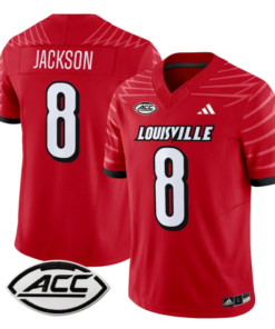 Lamar Jackson Jersey #8 Louisville Cardinals Vapor Football Stitched Red