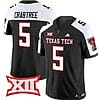Michael Crabtree Jersey #5 Texas Tech Red Raiders Vapor Limited Football Black Alternate