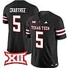 Michael Crabtree Jersey #5 Texas Tech Red Raiders Vapor Limited Football Black