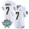 RJ Harvey Jersey #7 UCF Knights Unionhome Patch Vapor Football Stitched White