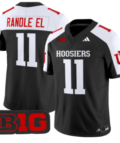Randle El Jersey #11 Indiana Hoosiers Vapor Limited Football Black Alternate
