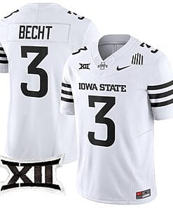Rocco Becht Jersey #3 Iowa State Cyclones Vapor Limited College Football Stitched White Limited