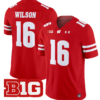 Russell Wilson Jersey #16 Wisconsin Badgers Vapor Football Stitched Red
