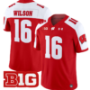 Russell Wilson Jersey #16 Wisconsin Badgers Vapor Football Stitched Red Alternate