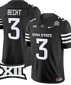 Rocco Becht Jersey #3 Iowa State Cyclones Vapor Limited College Football Stitched Black