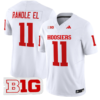 Randle El Jersey #11 Indiana Hoosiers Vapor Limited Football White