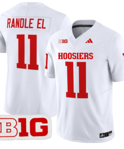 Randle El Jersey #11 Indiana Hoosiers Vapor Limited Football White
