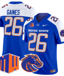 Sire Gaines Jersey #26 Boise State Broncos Vapor Limited College Football Stitched Royal Alternate