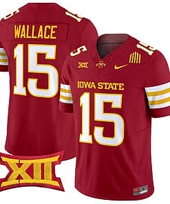 Seneca Wallace Jersey #15 Iowa State Cyclones Vapor Limited College Football Stitched Cardinal