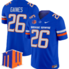 Sire Gaines Jersey #26 Boise State Broncos Vapor Limited College Football Stitched Royal