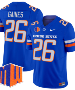 Sire Gaines Jersey #26 Boise State Broncos Vapor Limited College Football Stitched Royal