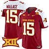Seneca Wallace Jersey #15 Iowa State Cyclones Vapor Limited College Football Stitched Cardinal Alternate