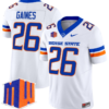 Sire Gaines Jersey #26 Boise State Broncos Vapor Limited College Football Stitched White