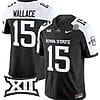 Seneca Wallace Jersey #15 Iowa State Cyclones Vapor Limited College Football Stitched Black Alternate